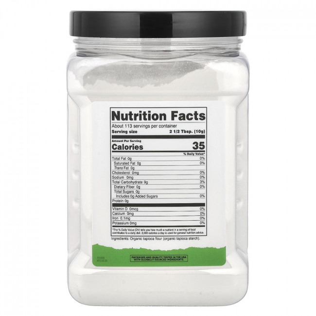 Nutricost, Pantry, Органическая тапиоковая мука, 40,5 унций (1134 г) Nutricost, Pantry, Органическая тапиоковая мука, 40,5 унций (1134 г)