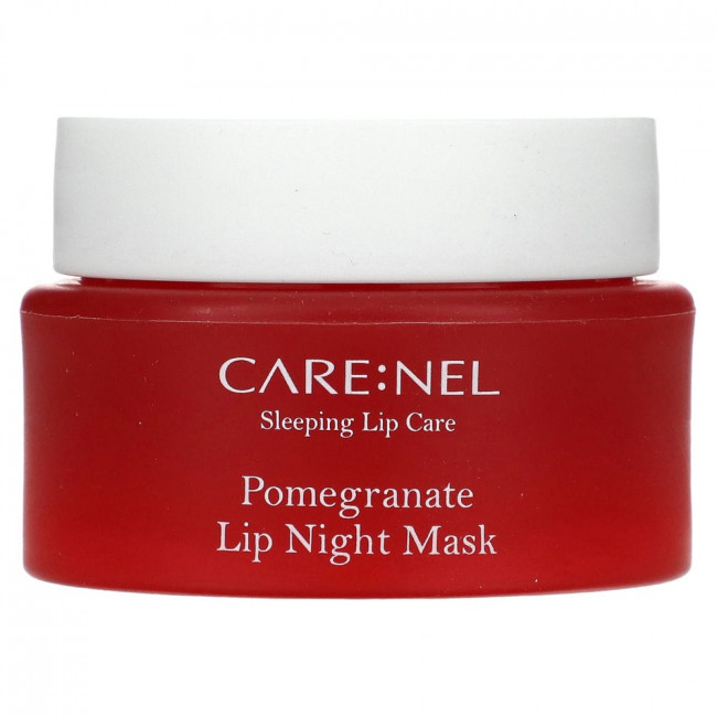 Care:Nel, Sleeping Lip Care, ночная маска для губ, гранат, 23 г (0,81 унции)