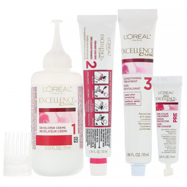 L'Oreal, Краска с тройной защитой Excellence Creme, оттенок 6G светлый золотисто-коричневый, на 1 применение L'Oreal, Краска с тройной защитой Excellence Creme, оттенок 6G светлый золотисто-коричневый, на 1 применение