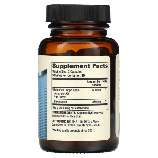 Dr. Mercola, Biothin, экстракт дикорастущего яблока, 60 капсул Dr. Mercola, Biothin, экстракт дикорастущего яблока, 60 капсул