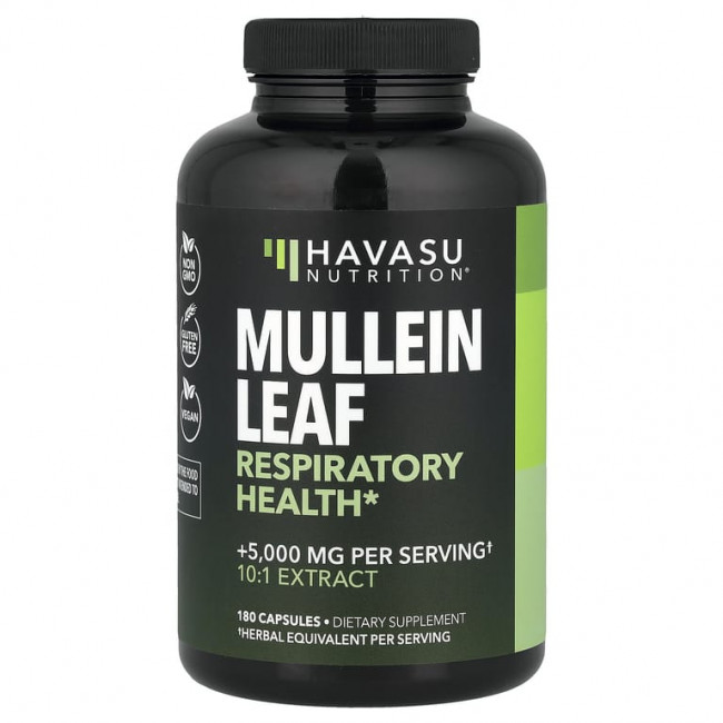 Havasu Nutrition, листья коровяка, 180 капсул (500 мг в 1 капсуле) Havasu Nutrition, листья коровяка, 180 капсул (500 мг в 1 капсуле)