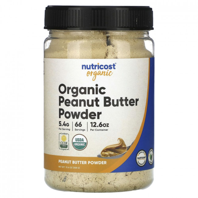 Nutricost, Organic Peanut Butter Powder, 12.6 oz (358 g)