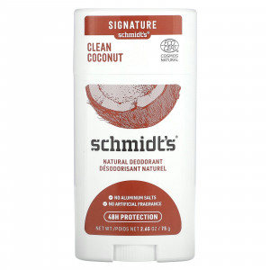 Schmidt's, Натуральный дезодорант, чистый кокос, 75 г (2,65 унции)