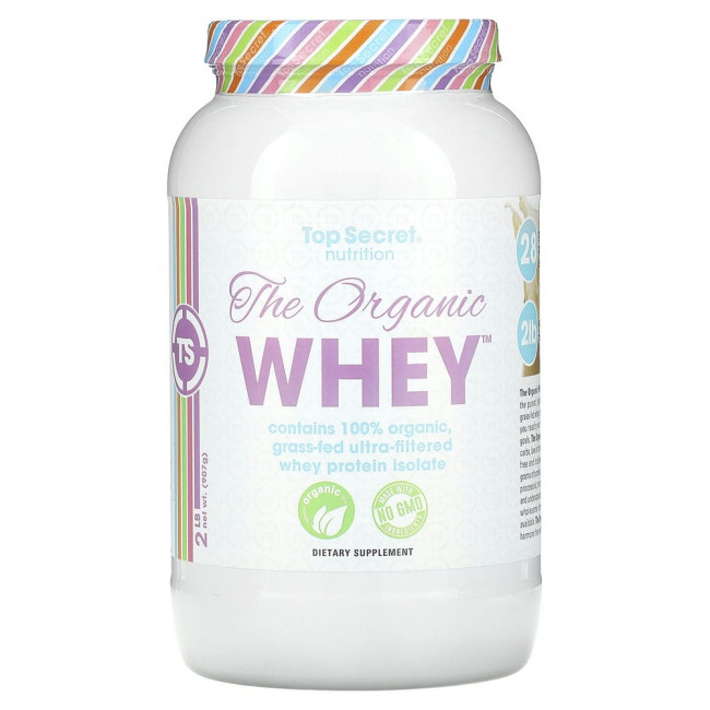 Top Secret Nutrition, The Organic Whey, Vanilla Milkshake , 2 lb (907 g)