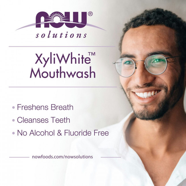 NOW Foods, Xyliwhite Mouthwash, Neem & Tea Tree, 16oz NOW Foods, Xyliwhite Mouthwash, Neem & Tea Tree, 16oz