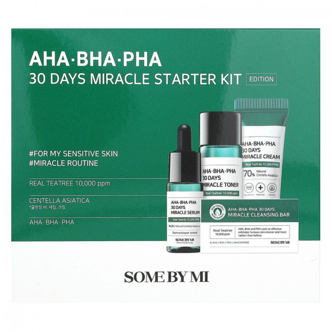 Some By Mi, AHA.BHA.PHA, 30 Days Miracle, стартовый набор из 4 предметов