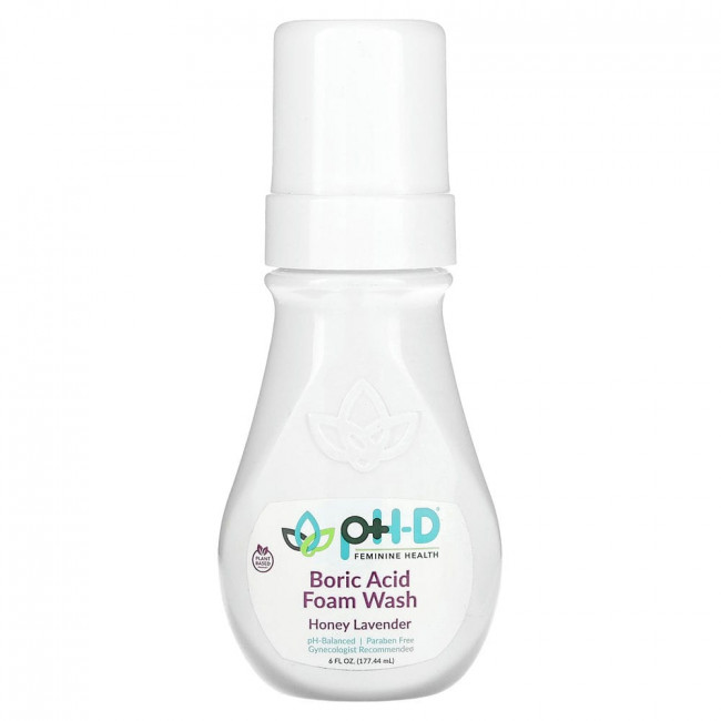 pH-D Feminine Health, пенка для умывания с борной кислотой, мед и лаванда, 177,44 мл (6 жидк. унций)