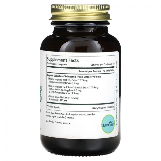 Pure Synergy, SuperPure эхинацея, 60 капсул