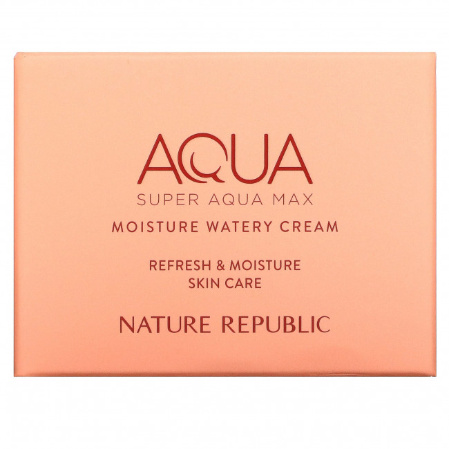 Nature Republic, Super Aqua Max, увлажняющий крем, 80 мл Nature Republic, Super Aqua Max, увлажняющий крем, 80 мл