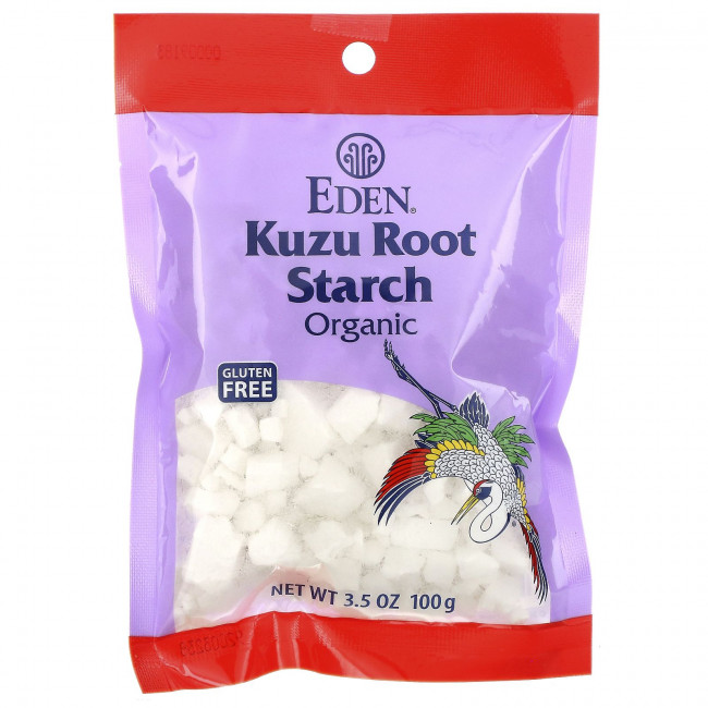 Eden Foods, Органический крахмал из корня кузу, 3,5 унции (100 г) Eden Foods, Органический крахмал из корня кузу, 3,5 унции (100 г)