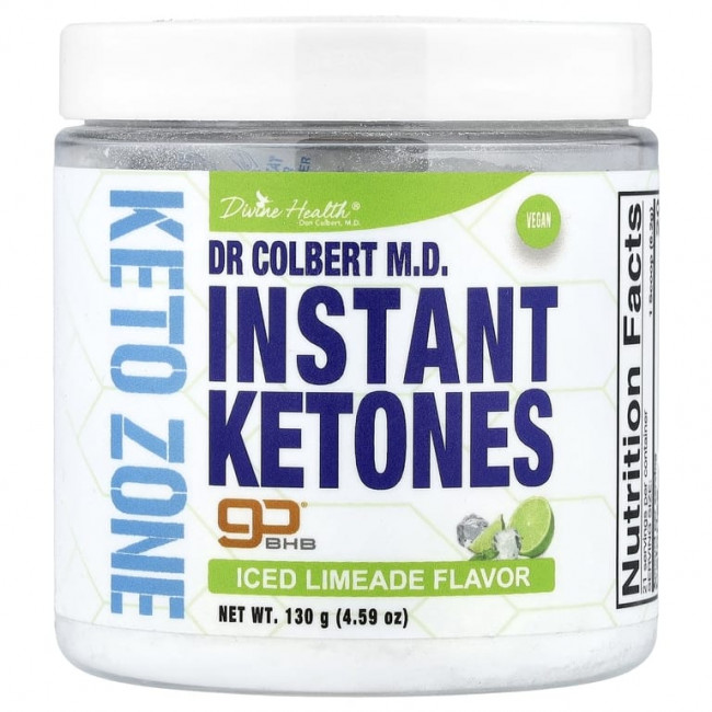 Divine Health, Компания Dr. Coliber MD, Keto Zone, растворимые кетоны, со вкусом холодного лаймада, 130 г (4,59 унции) Divine Health, Компания Dr. Coliber MD, Keto Zone, растворимые кетоны, со вкусом холодного лаймада, 130 г (4,59 унции)