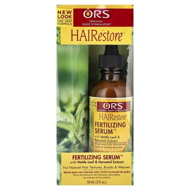 ORS, HAIRestore™, Fertilizing Serum™ с экстрактом листьев крапивы и хвоща, для натуральной текстуры волос, для локонов и прядей, 59 мл (2 жидк. унции) ORS, HAIRestore™, Fertilizing Serum™ с экстрактом листьев крапивы и хвоща, для натуральной текстуры волос, для локонов и прядей, 59 мл (2 жидк. унции)