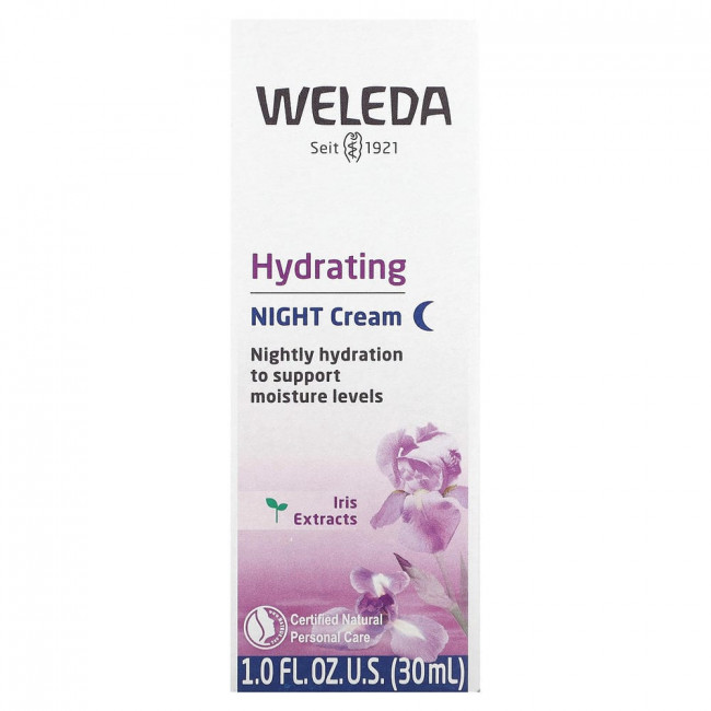 Weleda, увлажняющий ночной крем с экстрактом ириса, 30 мл (1 жидкая унция) (товар снят с производства)