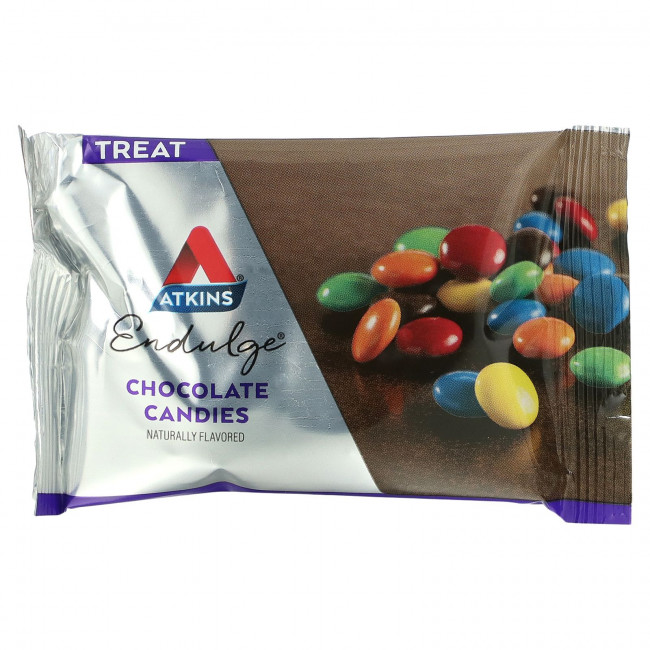 Atkins, Treat Endulge, шоколадные конфеты, 5 упаковок, весом 28 г (1 унция) каждая Atkins, Treat Endulge, шоколадные конфеты, 5 упаковок, весом 28 г (1 унция) каждая