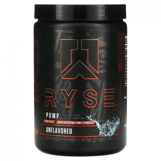 Ryse Supps, Pump, без добавок, 223 г (7,9 унции)