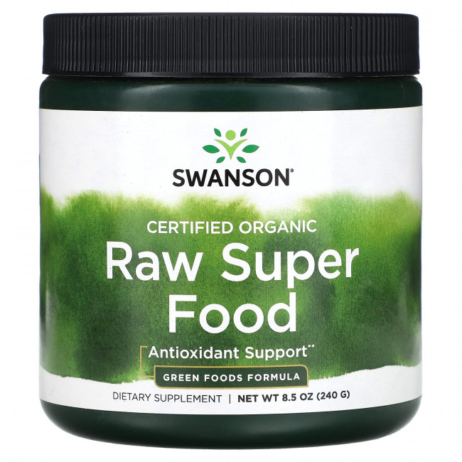 Swanson, Сертифицированный органический сырой суперфуд, 240 г (8,5 унции) Swanson, Сертифицированный органический сырой суперфуд, 240 г (8,5 унции)