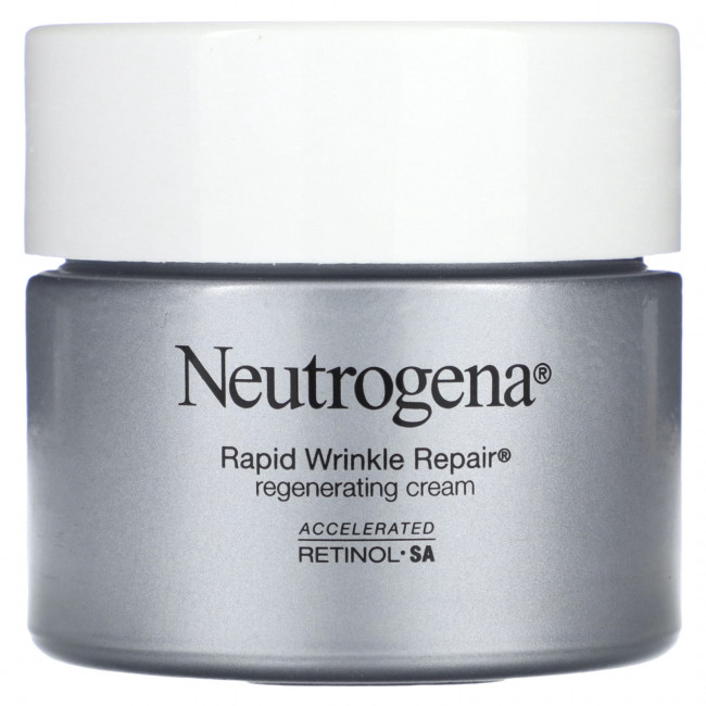 Neutrogena, Rapid Wrinkle Repair, восстанавливающий крем с ретинолом, без отдушек, 48 г (1,7 унции)