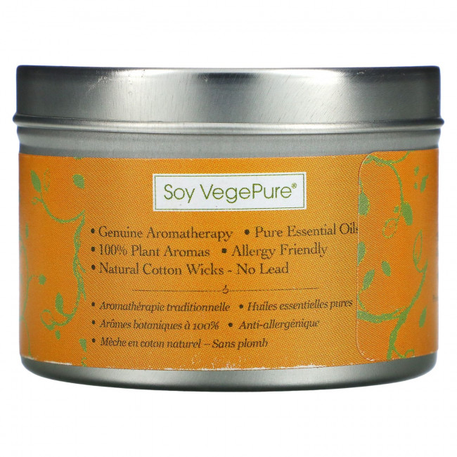 Aroma Naturals, Soy VegePure, свеча Clarity, удобна для путешествий, апельсин и кедр, 79,38 г (2,8 унции) Aroma Naturals, Soy VegePure, свеча Clarity, удобна для путешествий, апельсин и кедр, 79,38 г (2,8 унции)