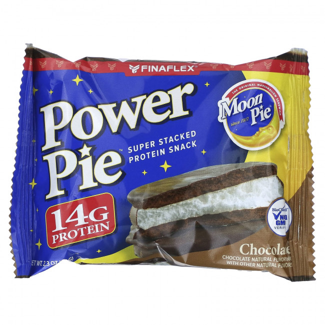 Finaflex, MoonPie, Power Pie, шоколад, 10 пирогов, 66 г (2,3 унции) Finaflex, MoonPie, Power Pie, шоколад, 10 пирогов, 66 г (2,3 унции)