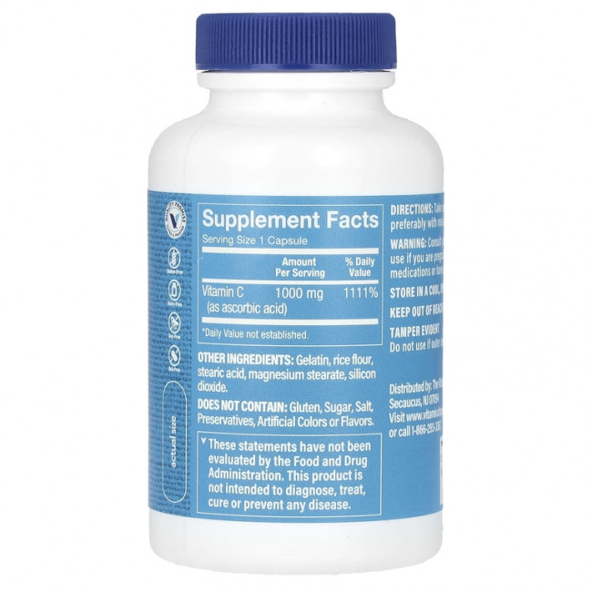 The Vitamin Shoppe, витамин C, 1000 мг, 100 капсул The Vitamin Shoppe, витамин C, 1000 мг, 100 капсул