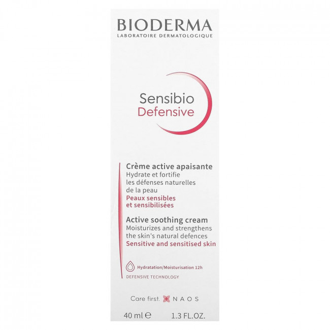 Bioderma, Sensibio Defensive, Active Soothing Cream, без отдушек, 40 мл (1,3 жидких унции) (товар снят с производства)
