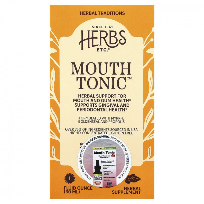 Herbs Etc., Mouth Tonic™, 30 мл (1 жидкая унция)