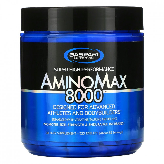 Gaspari Nutrition, AminoMax 8000, комплекс для физически активных людей, 325 таблеток Gaspari Nutrition, AminoMax 8000, комплекс для физически активных людей, 325 таблеток