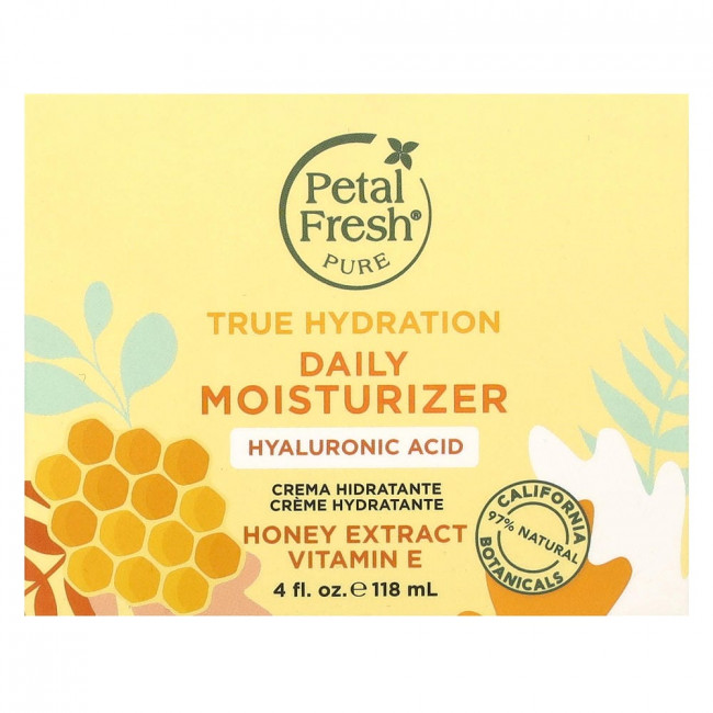 Увлажняющий крем Petal Fresh, Pure, True Hydration для ежедневного использования, экстракт меда, витамин Е, 118 мл (4 жидких унции) Увлажняющий крем Petal Fresh, Pure, True Hydration для ежедневного использования, экстракт меда, витамин Е, 118 мл (4 жидких унции)