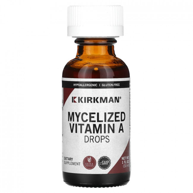 Kirkman Labs, мицеллярный витамин A, в каплях, 30 мл (1 жидк. унция)