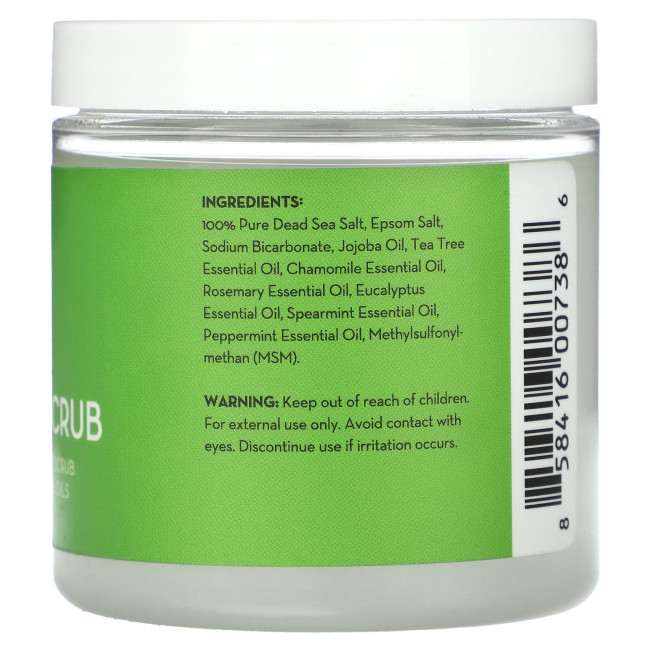 Pure Body Naturals, Масло чайного дерева, скраб для тела и ног, 340 г (12 унций) Pure Body Naturals, Масло чайного дерева, скраб для тела и ног, 340 г (12 унций)