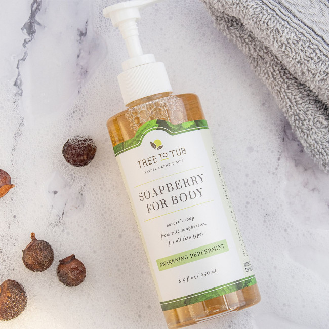 Tree To Tub, Освежающий гель для душа с мылом и ягодой для чувствительной, жирной кожи, пробуждающая перечная мята, 250 мл (8,5 жидк. Унции) Tree To Tub, Освежающий гель для душа с мылом и ягодой для чувствительной, жирной кожи, пробуждающая перечная мята, 250 мл (8,5 жидк. Унции)