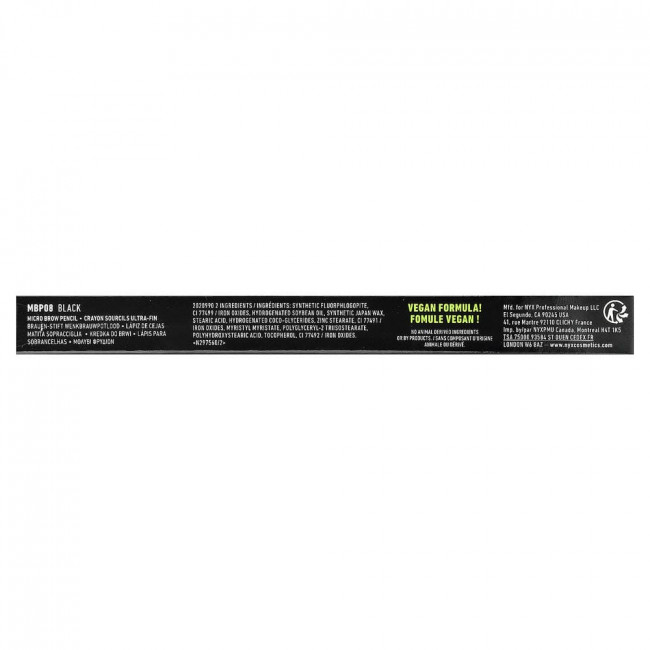 Карандаш для бровей NYX Professional Makeup Micro Brow Pencil, оттенок 08, черный, 0,003 унции (0,09 г) Карандаш для бровей NYX Professional Makeup Micro Brow Pencil, оттенок 08, черный, 0,003 унции (0,09 г)