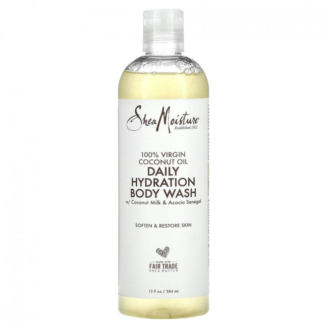 SheaMoisture, 100% кокосовое масло первого отжима, средство для ежедневного увлажнения тела, 13 жидких унций (384 мл) SheaMoisture, 100% кокосовое масло первого отжима, средство для ежедневного увлажнения тела, 13 жидких унций (384 мл)