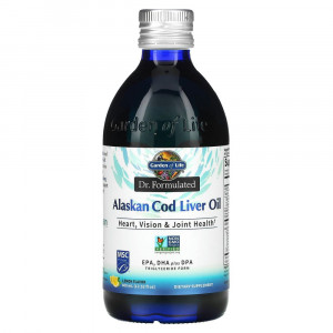 Garden of Life, Dr. Formulated, масло печени аляскинской трески, со вкусом лимона, 400 мл (13,52 жидк. унций)