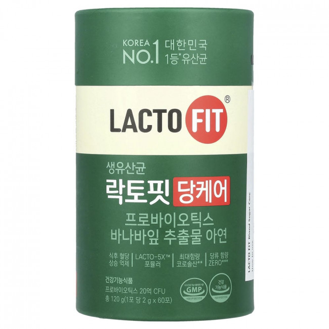 Лактофит, пробиотик, контроль уровня сахара в крови, 60 стиков (по 2 г каждый).