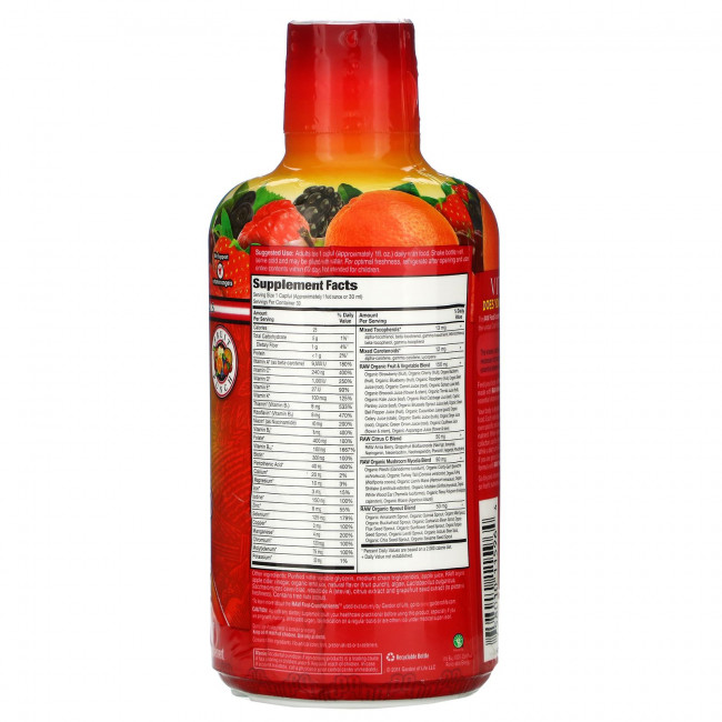 Garden of Life, Vitamin Code Liquid, мультивитаминная формула, фруктовый пунш, 900 мл (30 жидк. Унций) Garden of Life, Vitamin Code Liquid, мультивитаминная формула, фруктовый пунш, 900 мл (30 жидк. Унций)