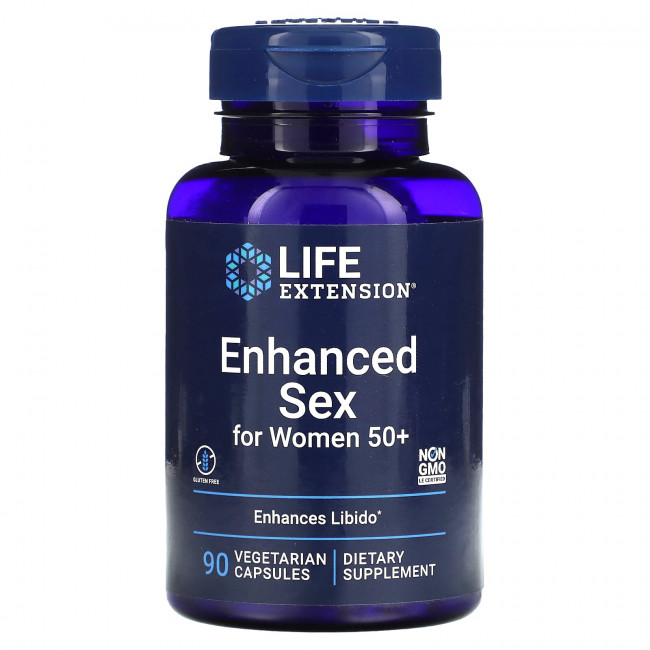 Life Extension, Улучшенный секс для женщин старше 50 лет, 90 вегетарианских капсул Life Extension, Улучшенный секс для женщин старше 50 лет, 90 вегетарианских капсул