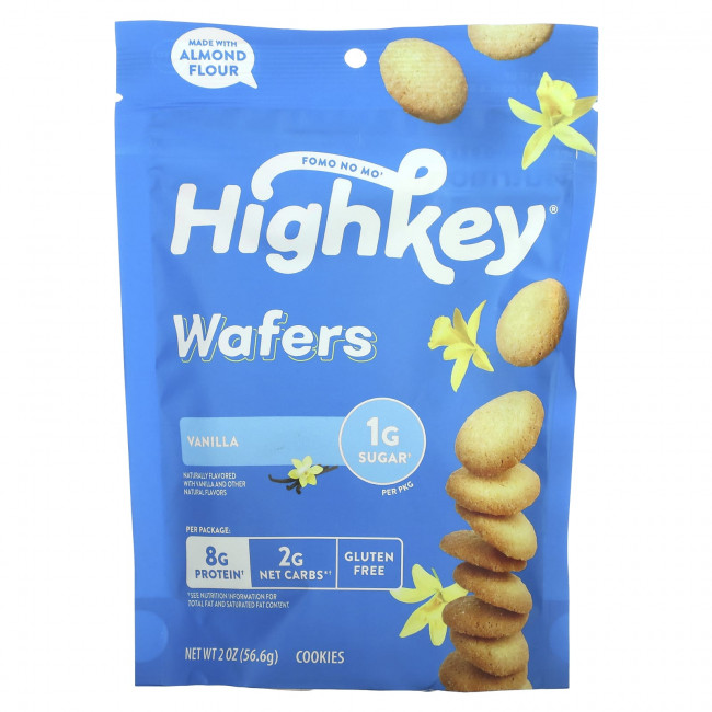 HighKey, Wafers, Vanilla, 2 oz (56.6 g) HighKey, Wafers, Vanilla, 2 oz (56.6 g)