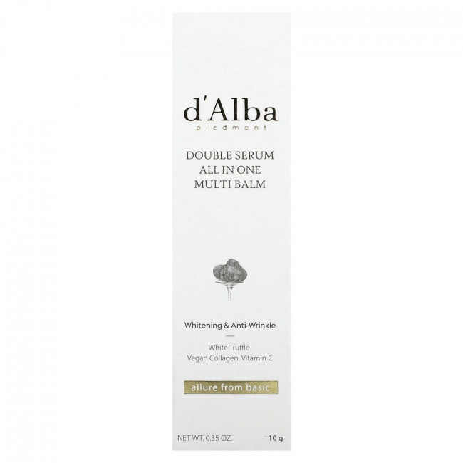 d'Alba, Double Serum All in One Multi Balm, 0.35 oz (10 g)