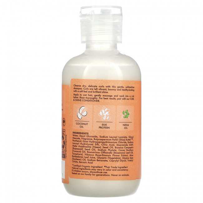 SheaMoisture, Curl & Shine Shampoo, для густых вьющихся волос, кокос и гибискус, 95 мл (3,2 жидк. Унции) SheaMoisture, Curl & Shine Shampoo, для густых вьющихся волос, кокос и гибискус, 95 мл (3,2 жидк. Унции)