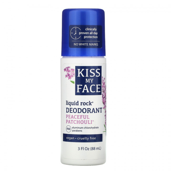 Kiss My Face, Жидкий дезодорант, умиротворяющие пачули, 88 мл (3 жидк. Унции) Kiss My Face, Жидкий дезодорант, умиротворяющие пачули, 88 мл (3 жидк. Унции)