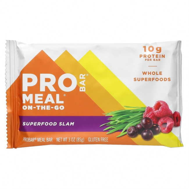 ProBar, Meal On the Go, суперфуды, 12 батончиков по 85 г (3 унции) ProBar, Meal On the Go, суперфуды, 12 батончиков по 85 г (3 унции)
