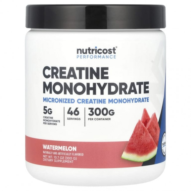 Nutricost, Performance, моногидрат креатина, арбуз, 300 г (10,7 унции) Nutricost, Performance, моногидрат креатина, арбуз, 300 г (10,7 унции)
