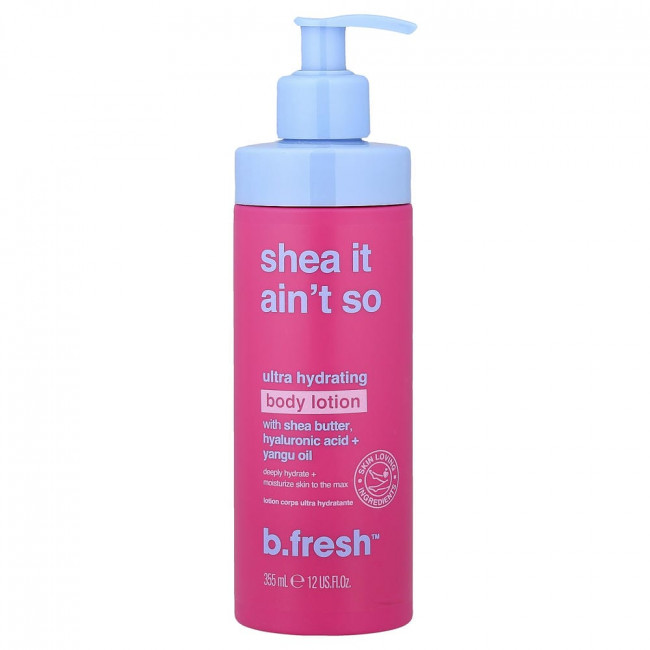 b.fresh, Shea It Ain't So, Ультраувлажняющий лосьон для тела, 355 мл (12 жидких унций) b.fresh, Shea It Ain't So, Ультраувлажняющий лосьон для тела, 355 мл (12 жидких унций)