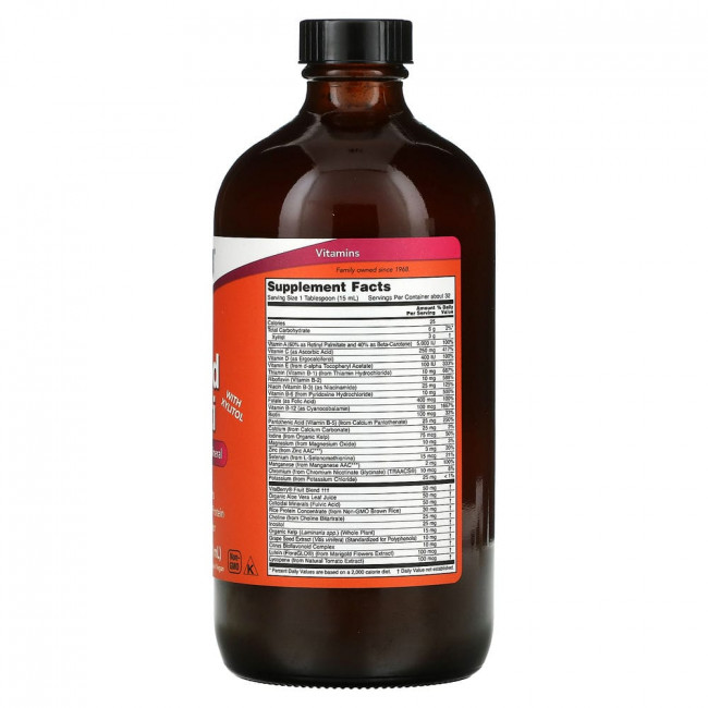 NOW Foods, жидкие мультивитамины с ксилитолом, «Тропический апельсин», без железа, 473 мл (16 жидк. унций) NOW Foods, жидкие мультивитамины с ксилитолом, «Тропический апельсин», без железа, 473 мл (16 жидк. унций)