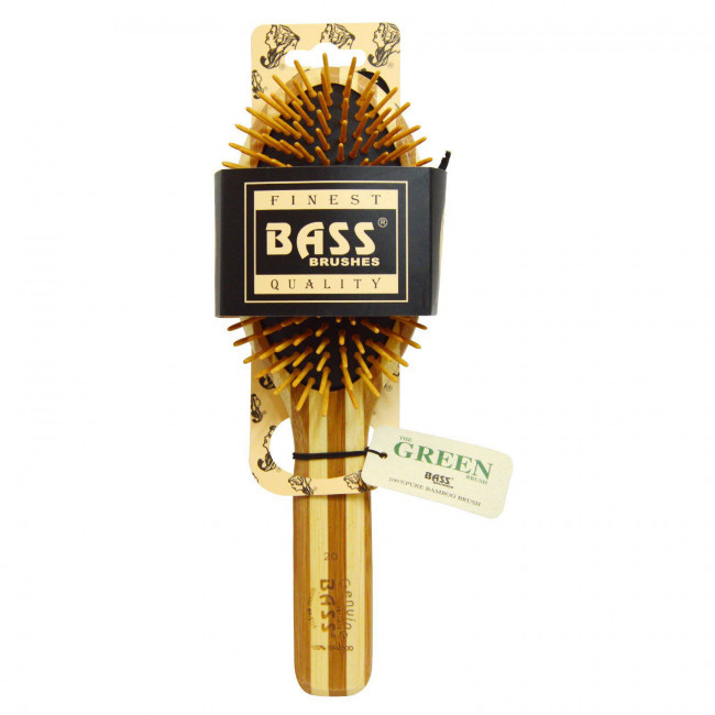 Bass Brushes, Большая овальная деревянная расчёска, 1 щётка для волос Bass Brushes, Большая овальная деревянная расчёска, 1 щётка для волос