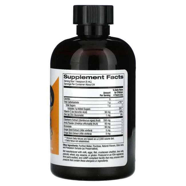 California Gold Nutrition, жидкое средство от аллергии для детей, без спирта, со вкусом винограда, 118 мл (4 жидк. унции)