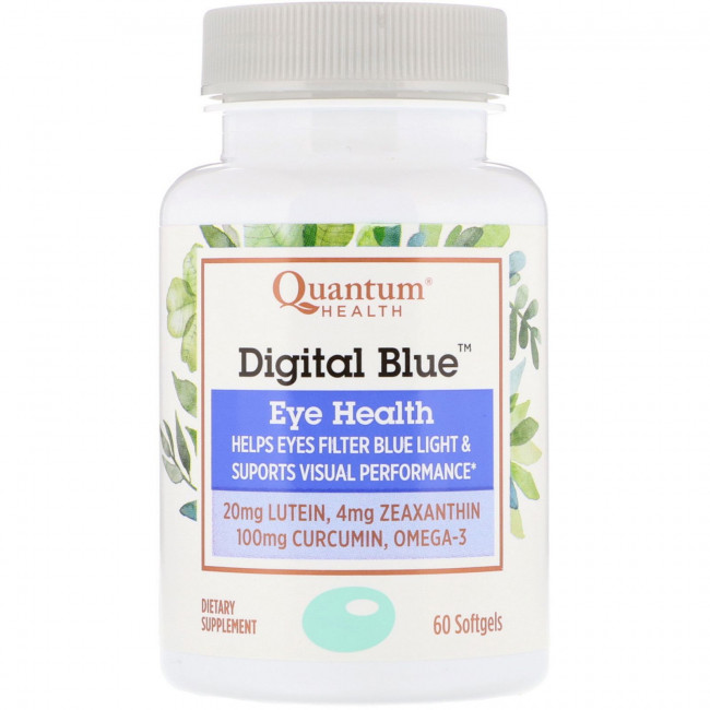 Quantum Health, Digital Blue, здоровье глаз, 60 мягких таблеток Quantum Health, Digital Blue, здоровье глаз, 60 мягких таблеток