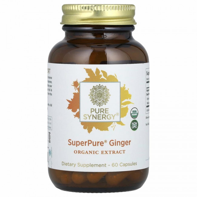 Pure Synergy, SuperPure Ginger, 60 капсул