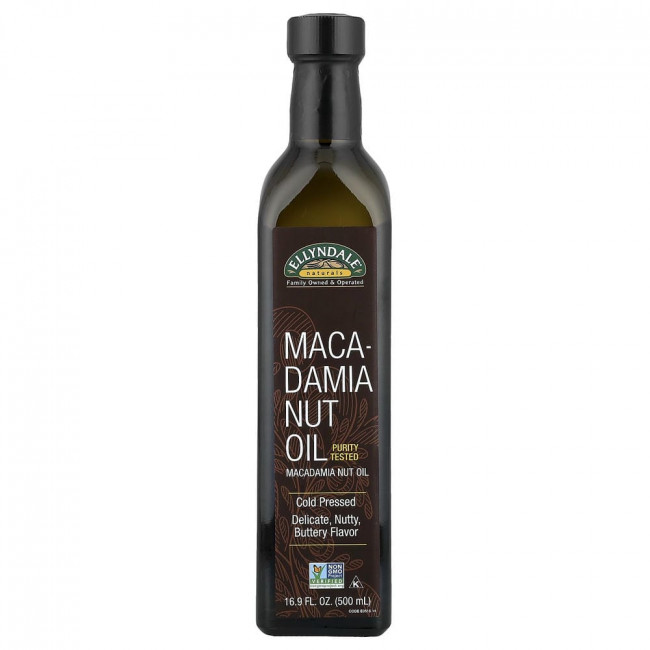 NOW Foods, Ellyndale® Naturals, масло макадамии, 500 мл (16,9 жидких унций)